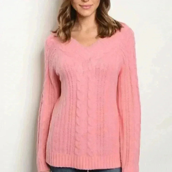 Very soft Pink Knit Sweater - Picture 1 of 2